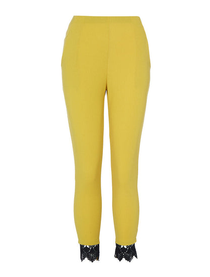 Pantaloni 7/8 con dettaglio all&