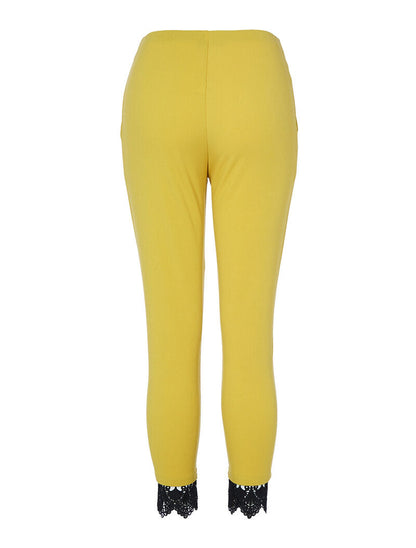 Pantaloni 7/8 con dettaglio all&