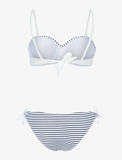 Bikini inspiration marinière - blanc - 2
