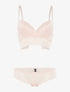 Ensemble SG et shorty dentelle vagues - rose orange - 3