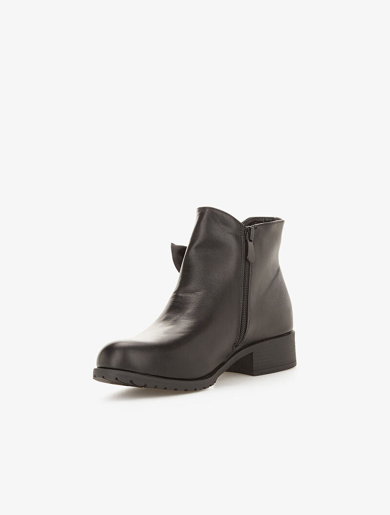 Bottines à rubans noeuds décoratifs - noir - 3
