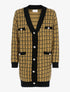 Gilet long effet tricot - jaune - 3