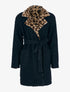 Manteau réversible effet laine bouclette - noir - 5
