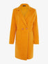 Manteau oversize en laine bouclette - orange - 3