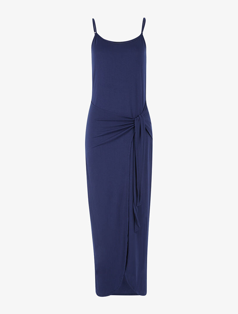 Robe à effet portefeuille - marine - 4