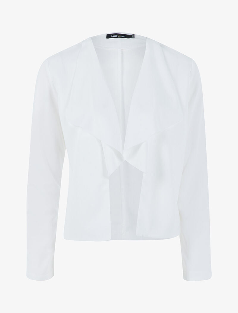 Veste à pans asymétriques - blanc - 3