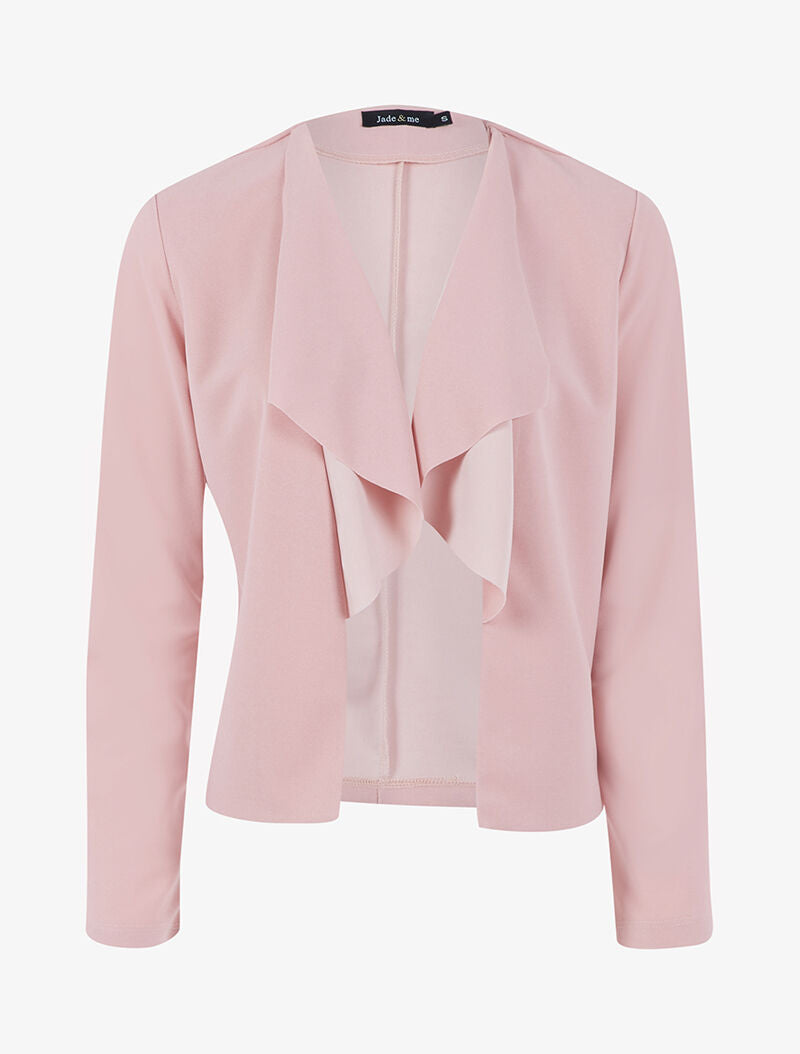 Veste à pans asymétriques - rose - 2