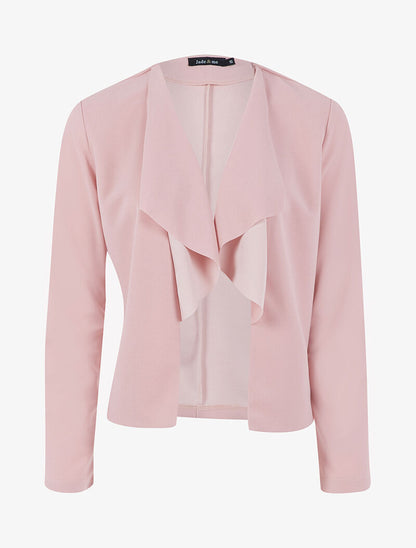 Veste à pans asymétriques - rose - 2