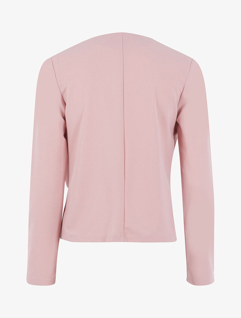 Veste à pans asymétriques - rose - 3