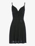 Robe à décolleté coeur torsadée - noir - 1