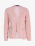 Veste ouverte à poches zippées - rose - 1