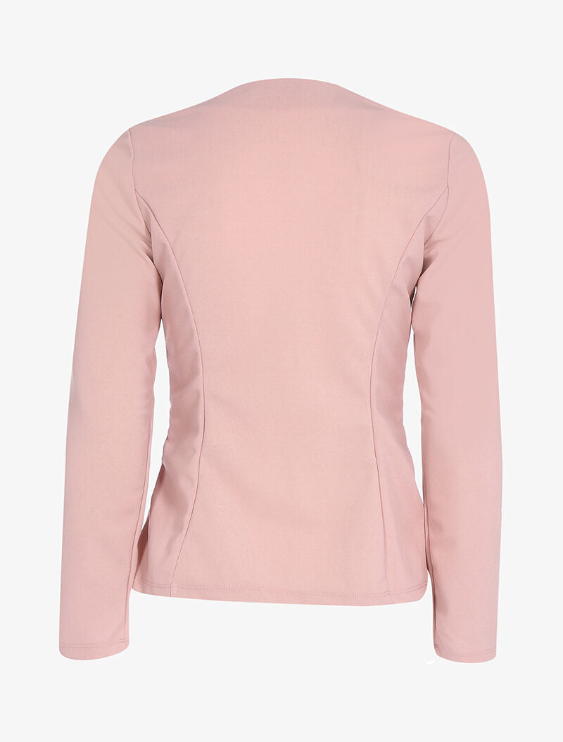 Veste ouverte à poches zippées - rose - 2