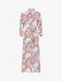 Robe à imprimé feuillages et fleurs - rose - 1