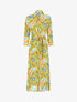 Robe à imprimé tropical - jaune - 1