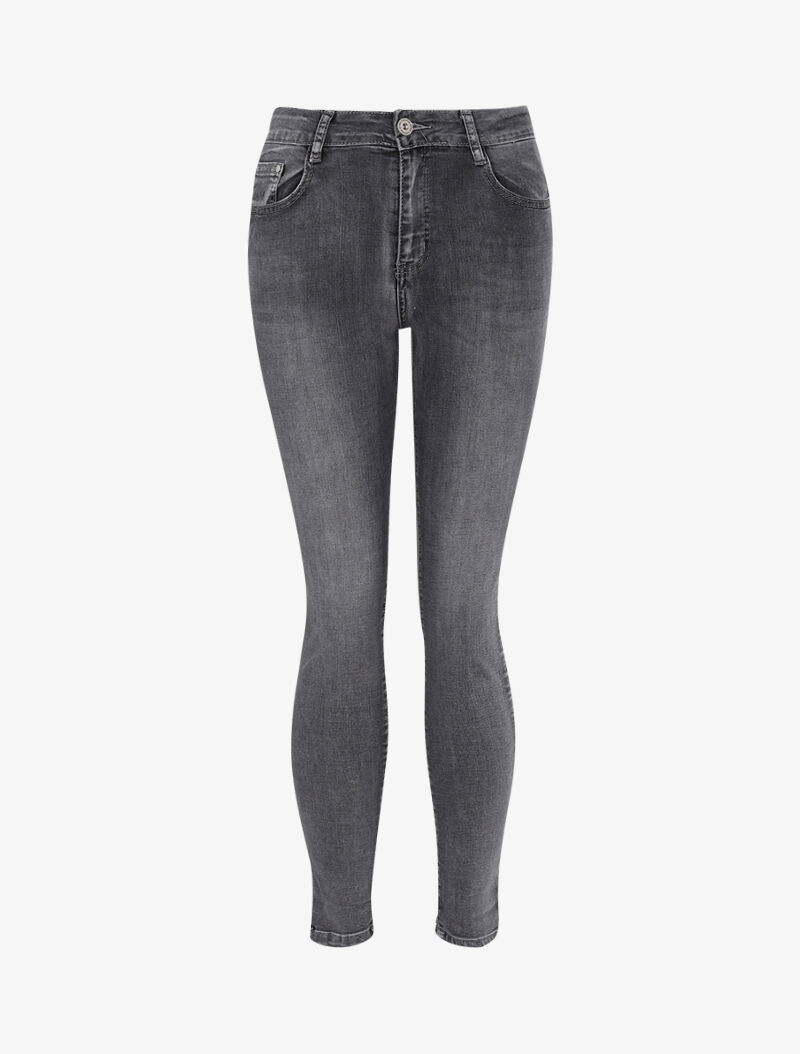Jean 7/8 scolorito - grigio scuro