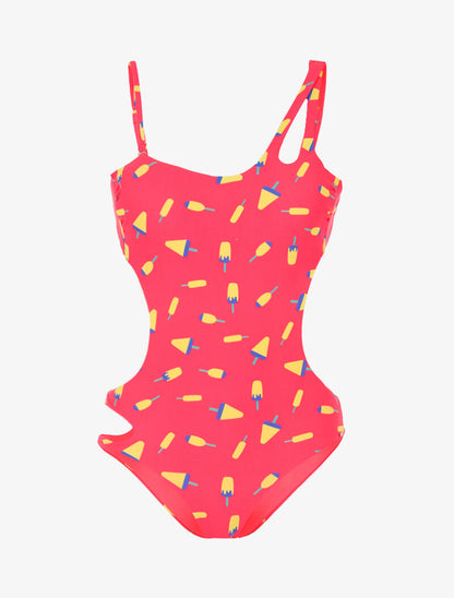 Trikini à imprimé sorbets - rose fluo - 3