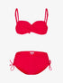 Bikini à culotte lacée - rouge - 3