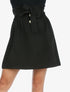 Jupe taille haute paper bag - noir - 1