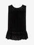 Top à détails style crochet - noir - 1
