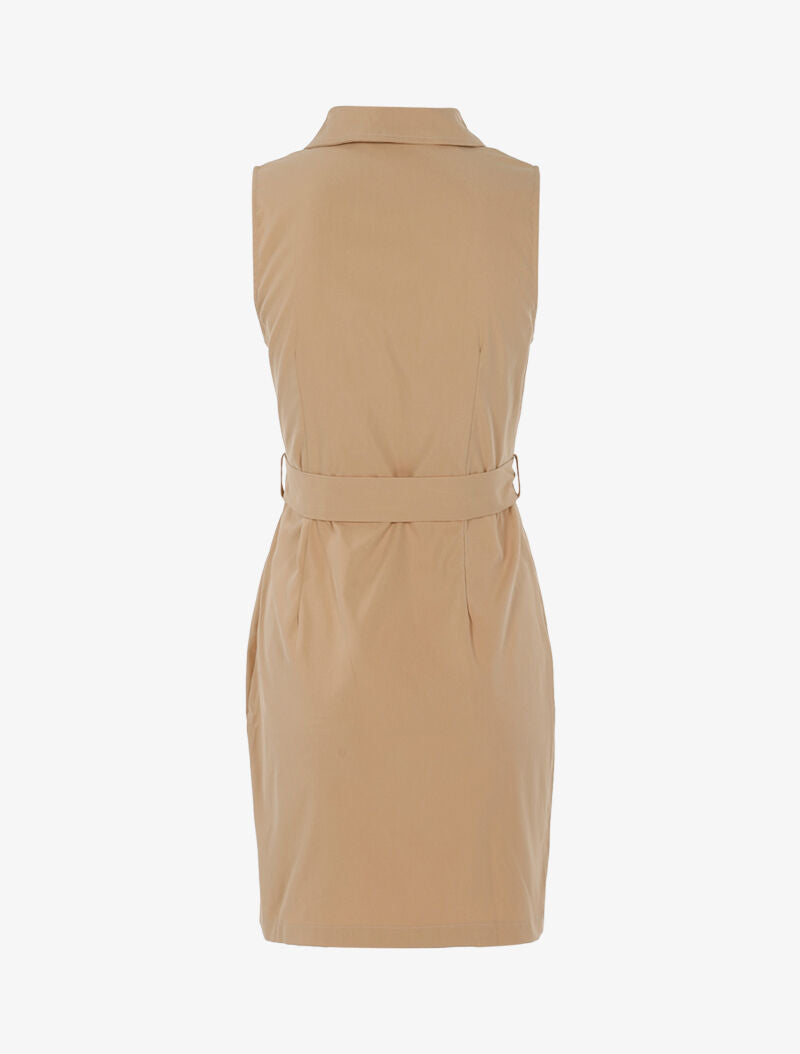 Robe sans manches zippée - beige - 2