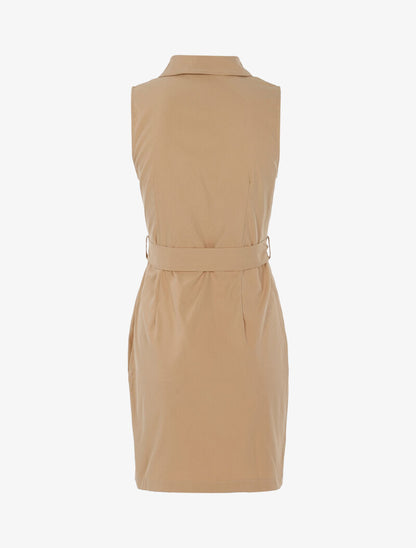Robe sans manches zippée - beige - 2