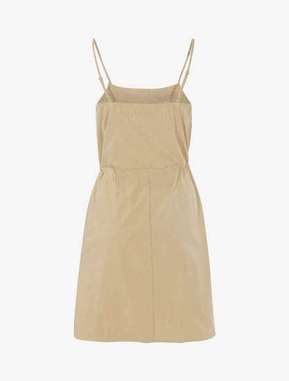 Robe à poitrine ornée de poches - beige - 2