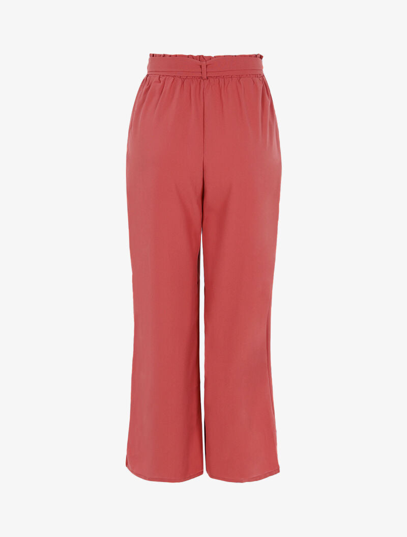 Pantalon fluide coupe large - rose - 2