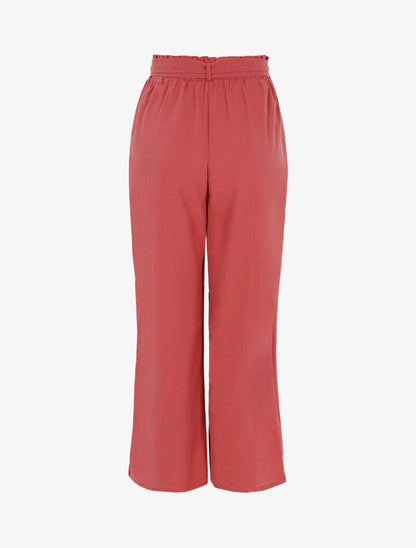 Pantalon fluide coupe large - rose - 2