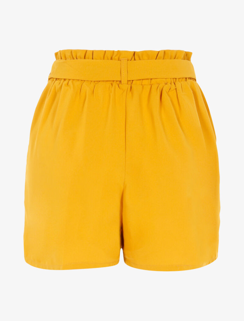 Short fluide coupe loose - jaune - 2