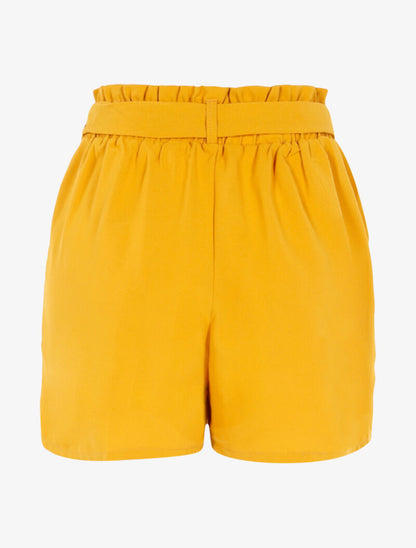 Short fluide coupe loose - jaune - 2