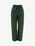 Pantalon ample effet toile - vert olive - 1