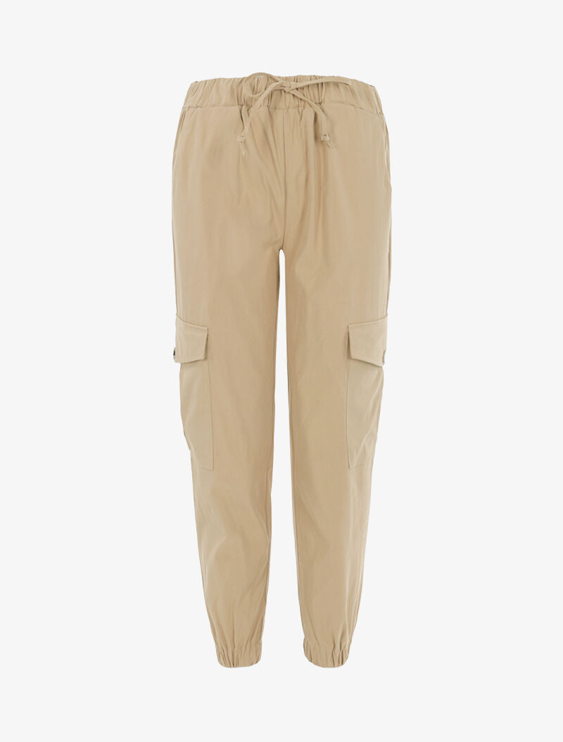 Pantaloni cargo 7/8 - beige