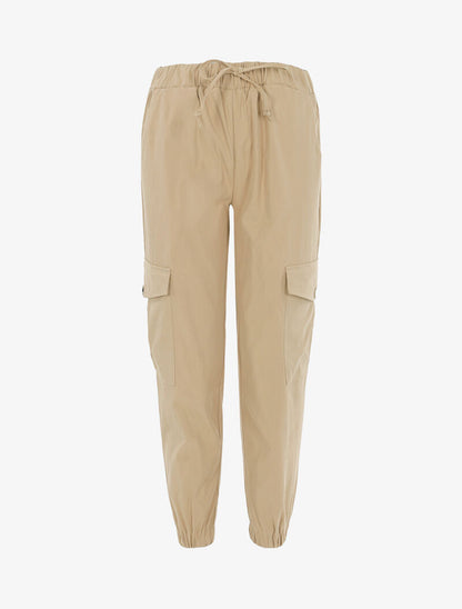 Pantaloni cargo 7/8 - beige