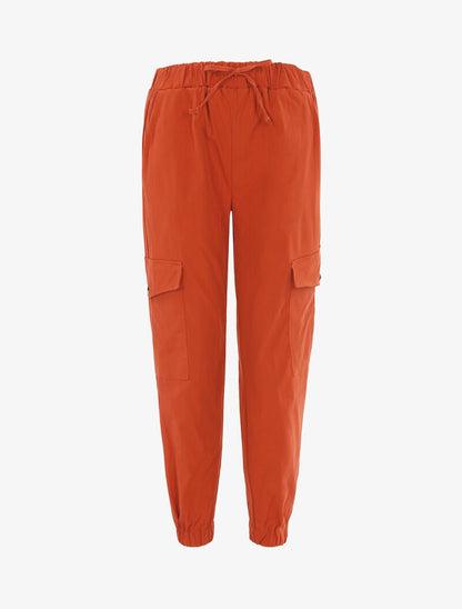 Pantaloni cargo 7/8 - mattone