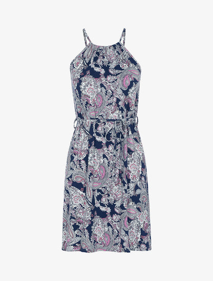 Robe fluide à imprimé cachemire - rose - 3
