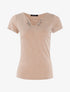T-shirt chiné à détails chaînettes - beige - 3