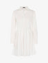 Robe patineuse style chemise - ecru - 3