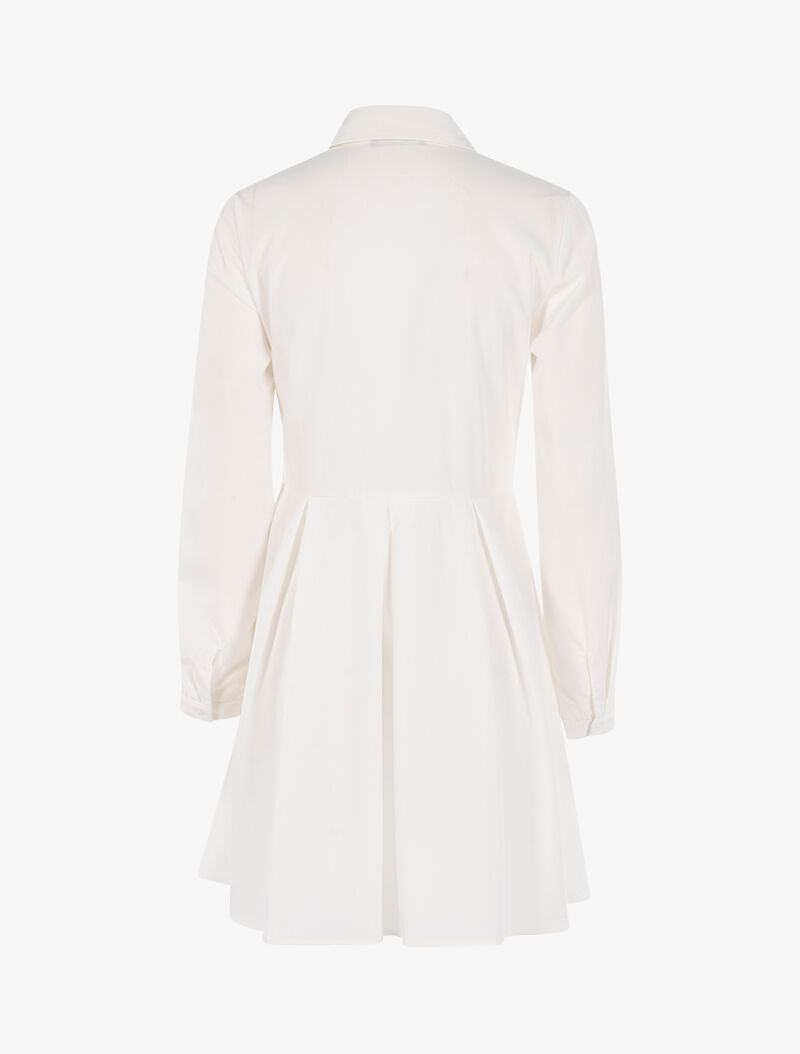 Robe patineuse style chemise - ecru - 2