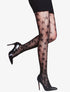 Collants résille à imprimé étoiles - noir - 1