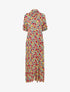 Robe chemise à imprimé coquelicots - ecru - 1