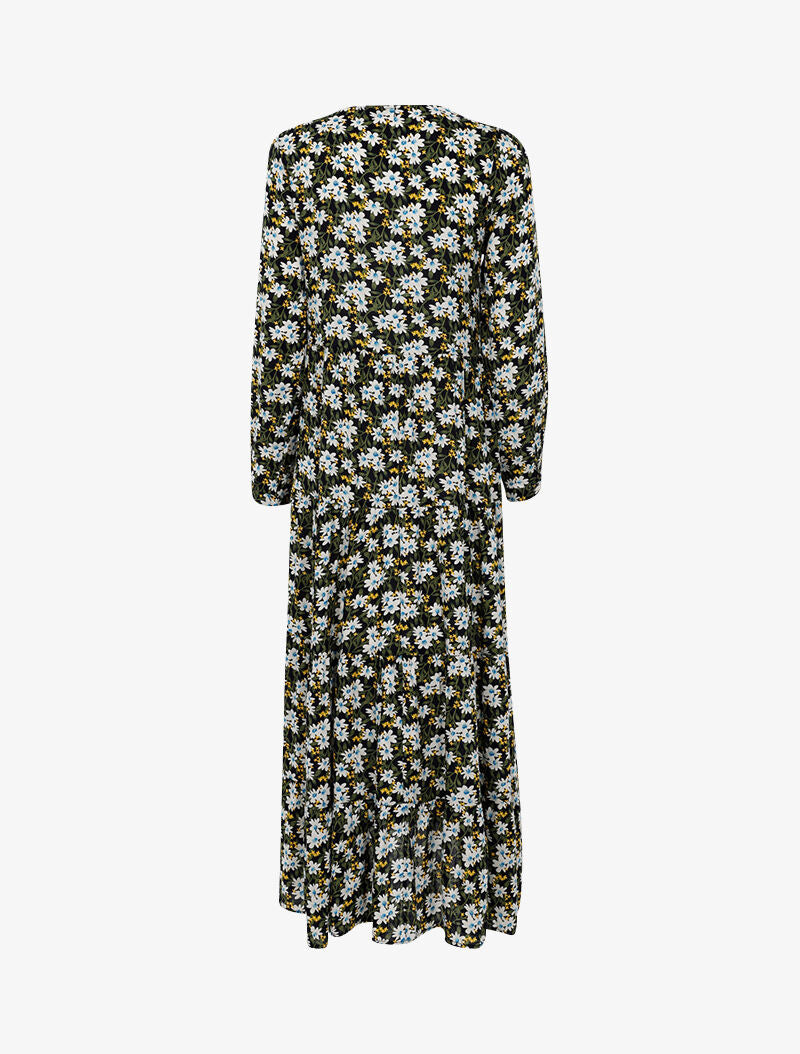 Robe fluide à imprimé champêtre - marine - 2
