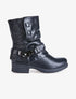 Boots à revers bimatière - noir - 1