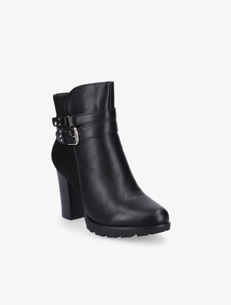 Bottines à double sangles à la cheville - noir - 2