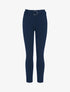 Pantalon coupe carotte ceinturé - marine - 3