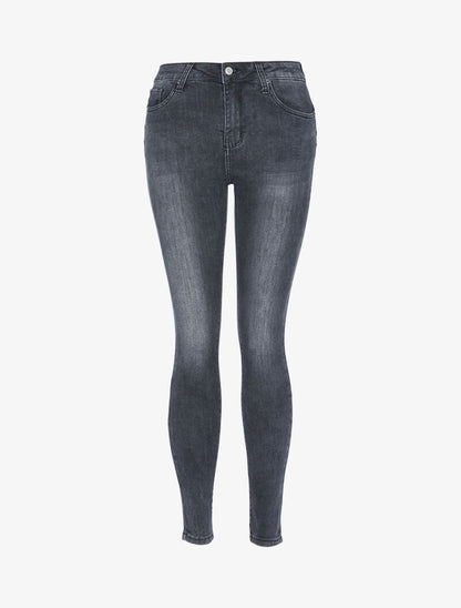 Jean push up délavé - gris foncé - 3