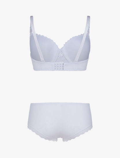 Ensemble à broderie style rosace - blanc - 2
