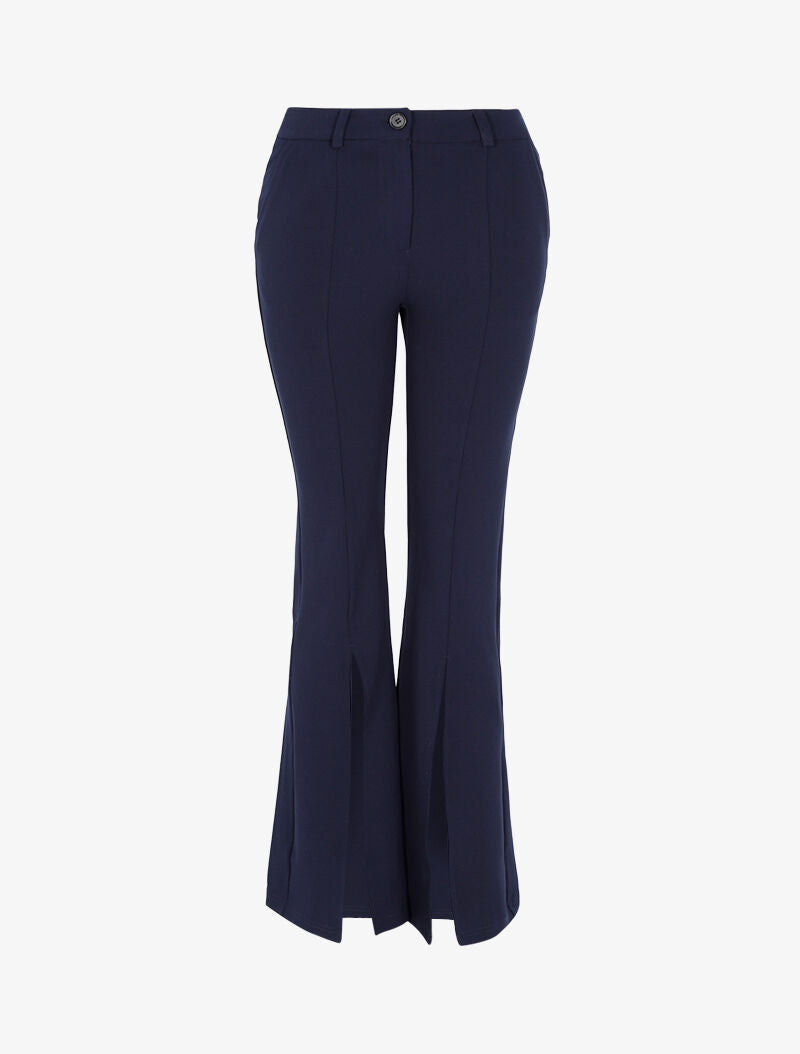 Pantalon flare fendu à l&