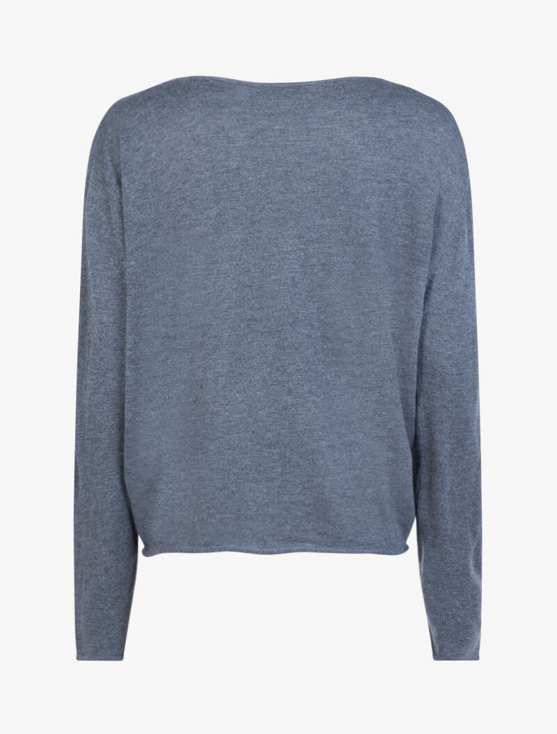 Pull loose à imprimé coeurs et love - gris foncé - 2
