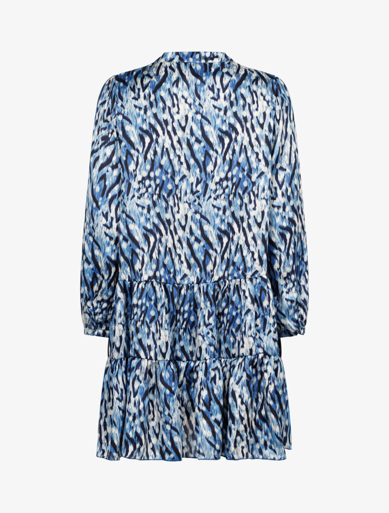 Robe à imprimé graphique - bleu - 2