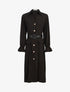 Robe fluide à boutons contrastants - noir - 1